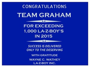 La-Z-Boy Award- Graham Furniture